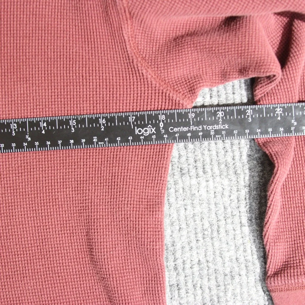 Vintage Ecko Unltd T Shirt Youth Small Maroon Thermal Long Sleeve‎ Skater Y2K